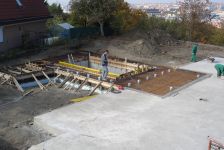 Spodní stavba rodinného domu ve Strašnicích